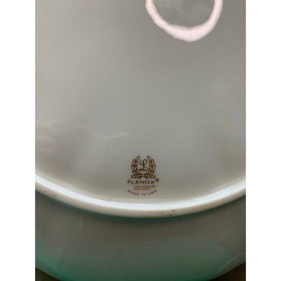 Vintage Lenox Holiday (demension) chip and dip platter, 1 piece gourmet server - Picture 8 of 9